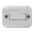 Caja exterior con pulsador 10A blanco, Vulcano - M41160