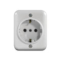 Caja exterior con schuko 16A, blanco - Vulcano - M41227