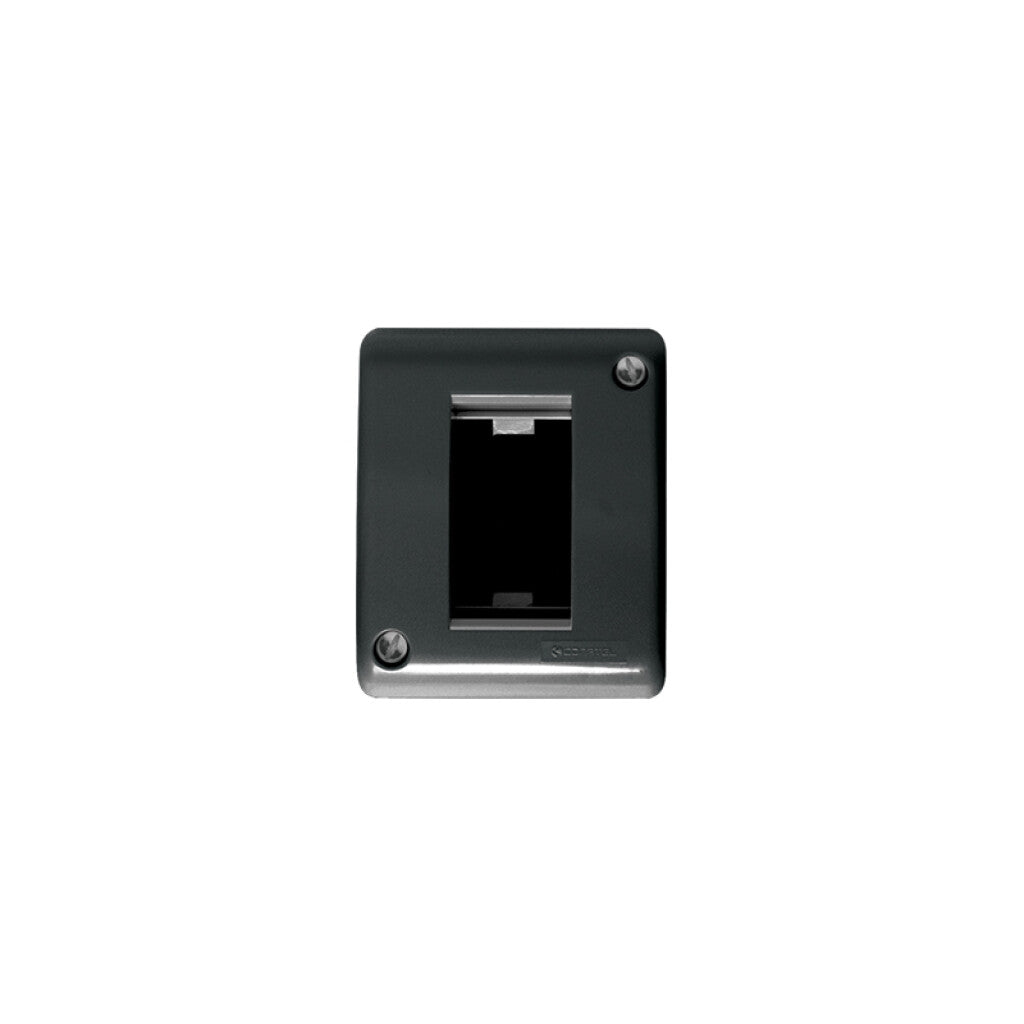 Caja exterior para 1 módulo negro - Ave - C55599N