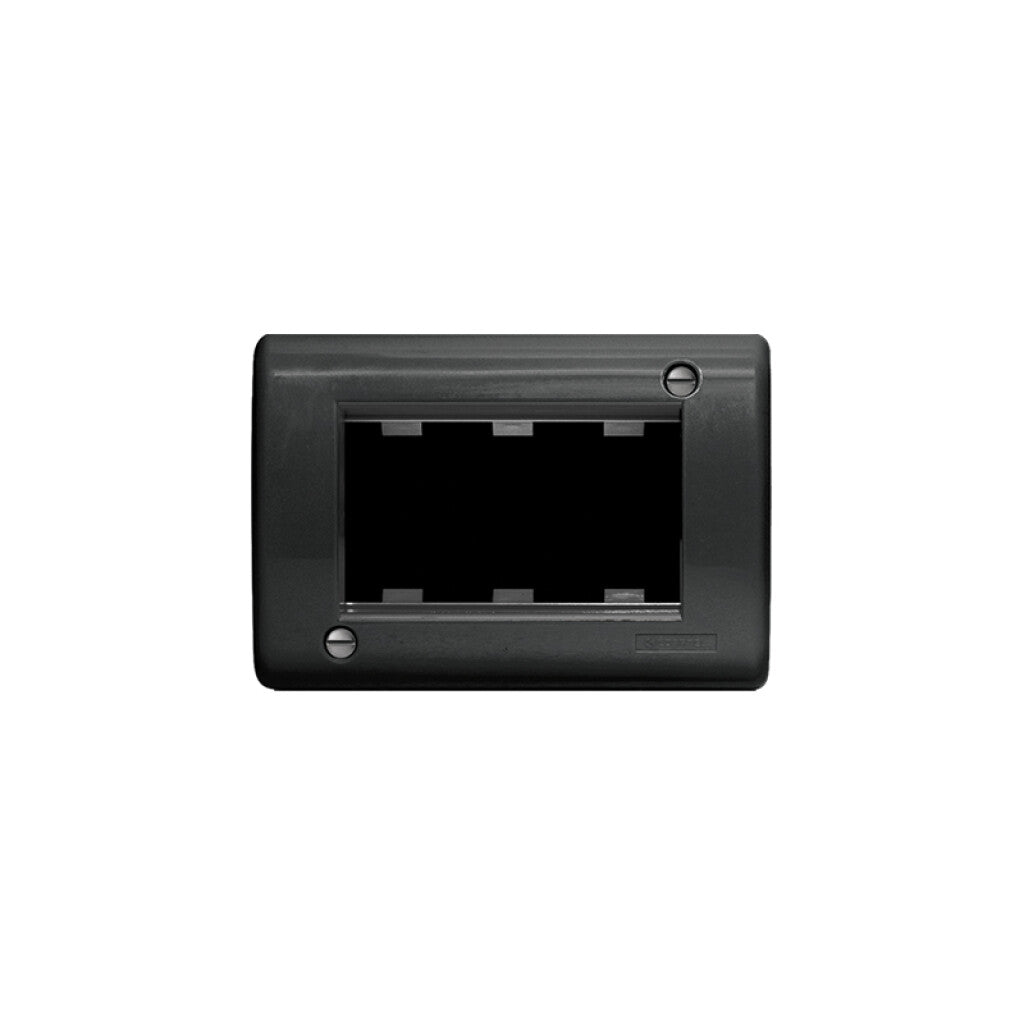 Caja exterior para 3 módulos negro - Ave - C55611N