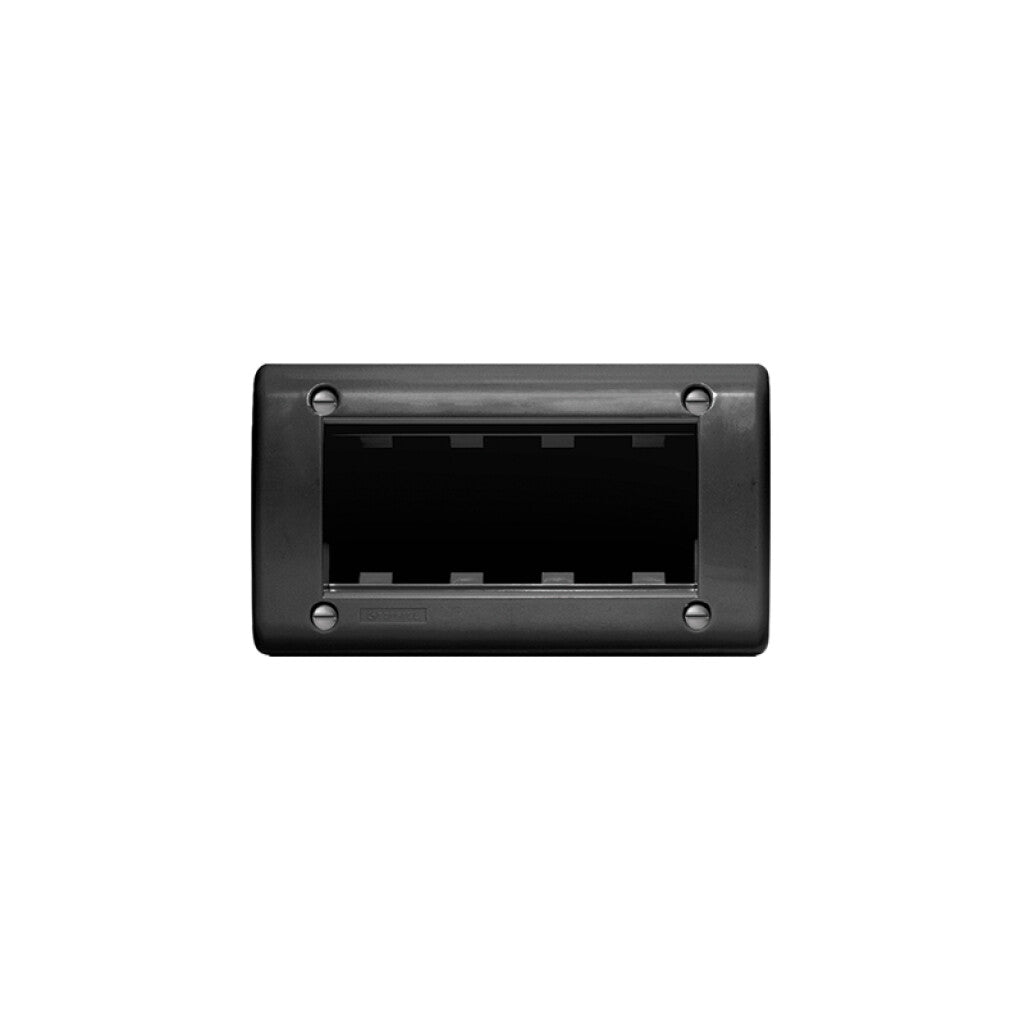 Caja exterior para 4 módulos negro - Ave - C55616N