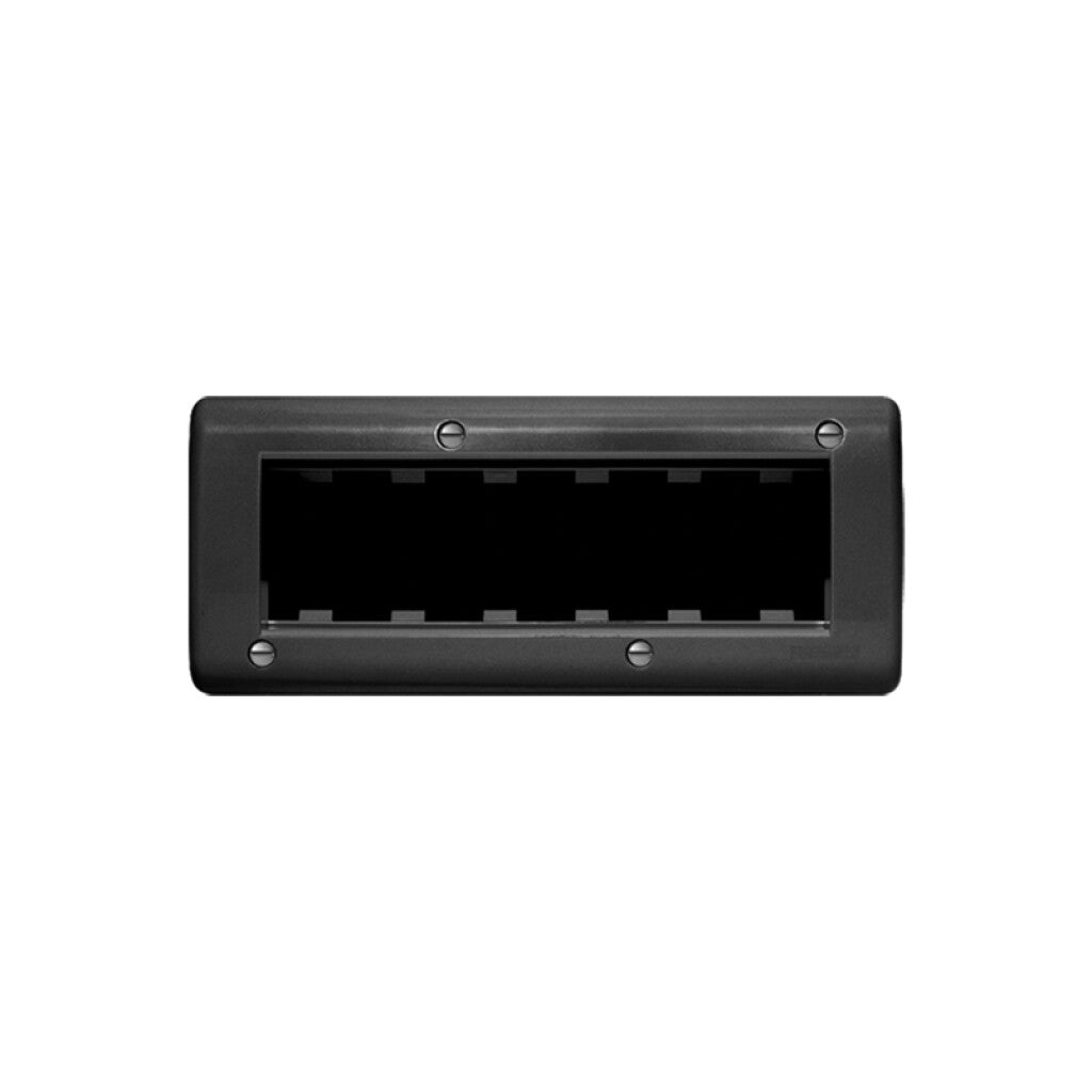 Caja exterior para 6 módulos negro - Ave - C55606N