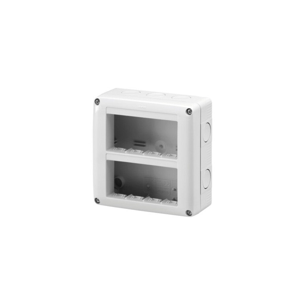 Caja exterior s/tapa p/8 mód. (2x4 mód.) vertical - GC7023