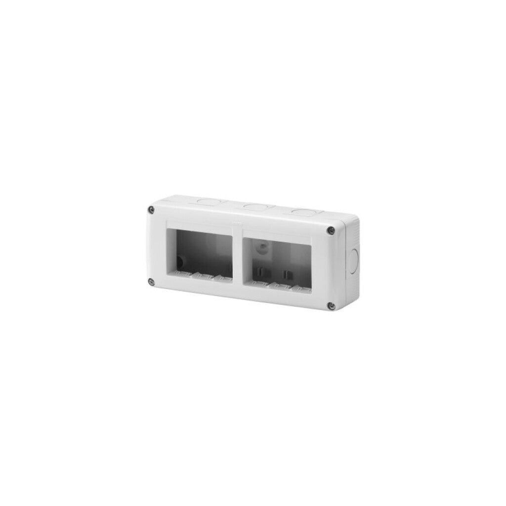 Caja exterior sin tapa p/6 mód. (2x3 mód.) gris - GC7005