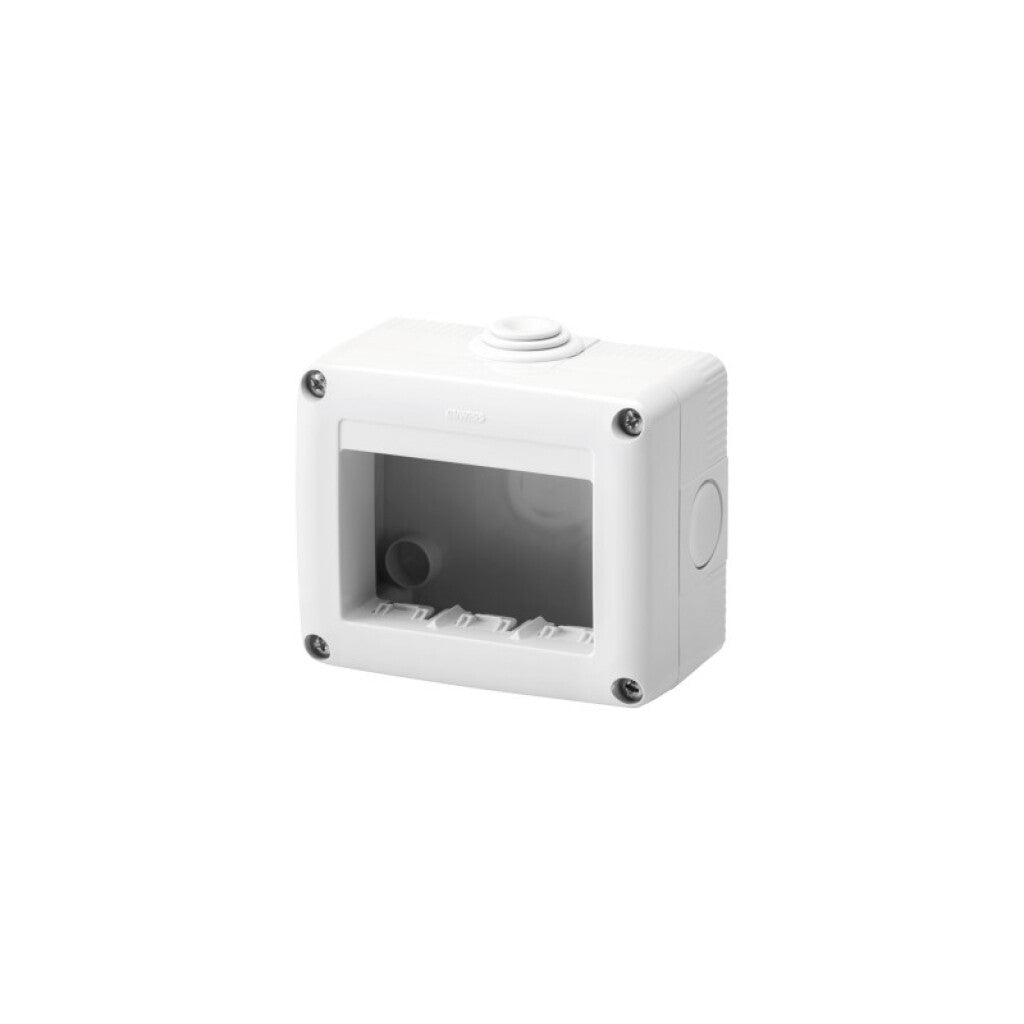 Caja exterior sin tapa para 3 mód. gris - GC7003