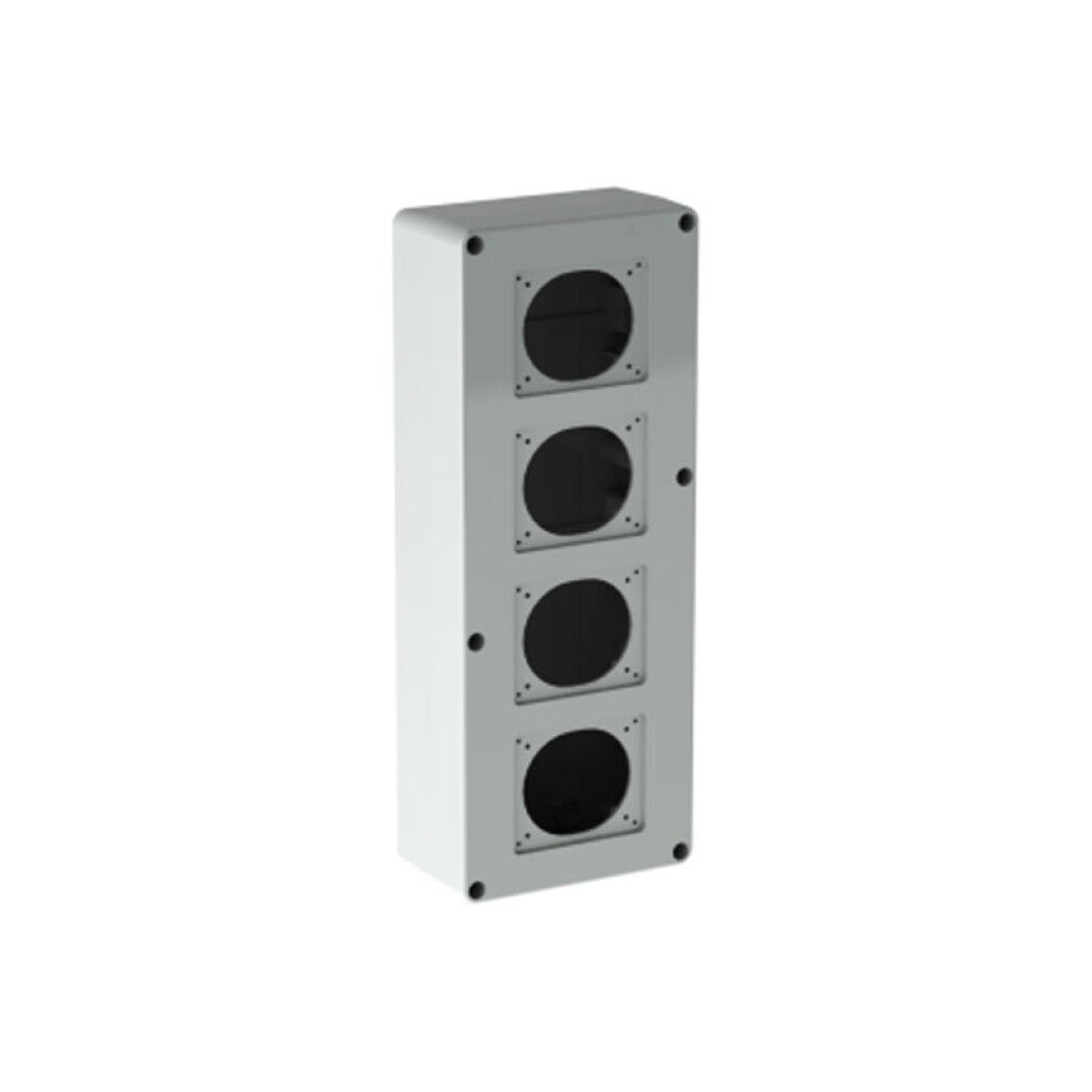 Caja para alojar 4 tomas industrilaes 17x44cm IP65 - CO7318