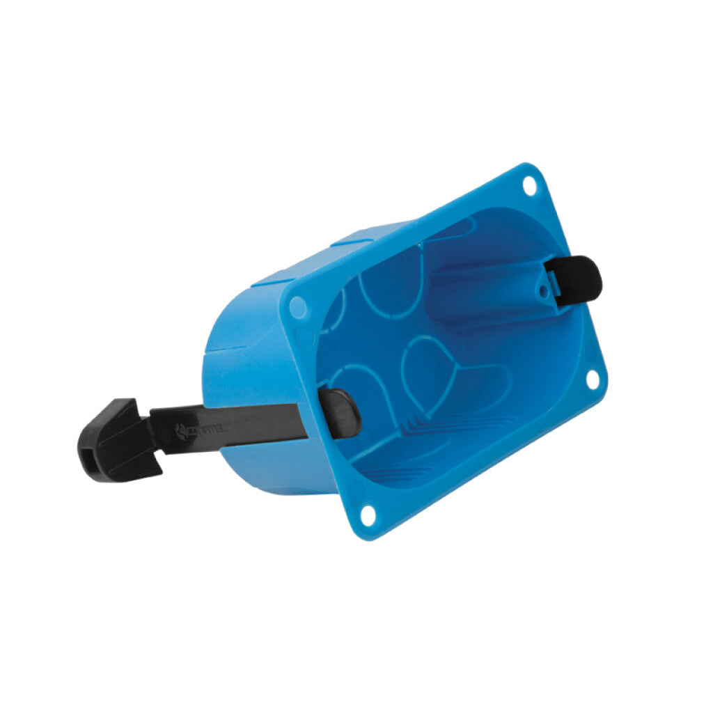 Caja plástica azul de embutir 2x4" para yeso - C10212