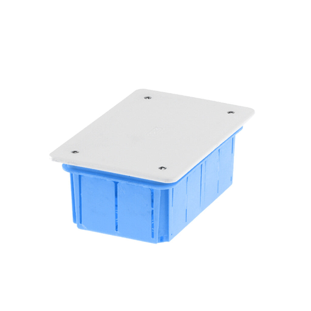 Caja plástica de embutir con tapa, 152x96x70mm - GR1012