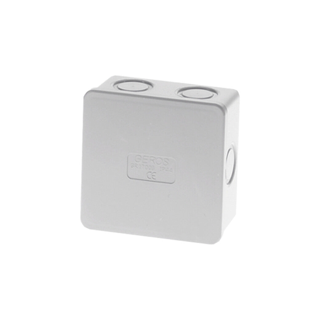 Caja plástica estanca s/salidas 83x83x43mm, IP44 - GR7003