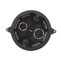 Caja plástica para embutir de centro s/tapa negra - C10306