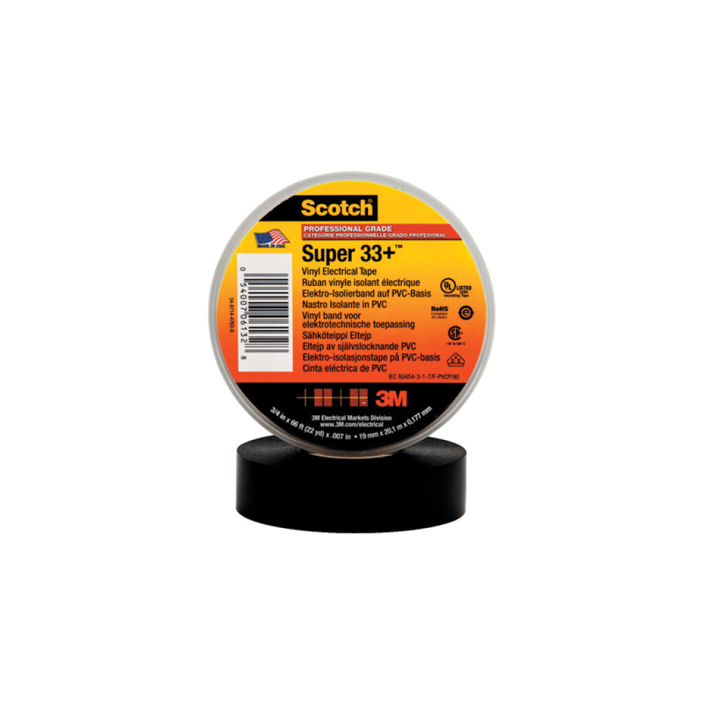 Cinta super 33+ pvc - 19mm x 20 mt. - T50034