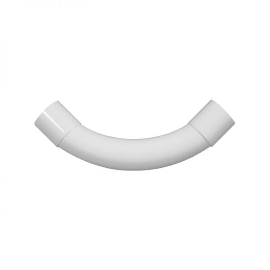 Codo 90° plástico blanco sin rosca, diámetro 50mm - C33350