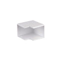 Codo externo blanco para ducto 27x30mm - ZO0630