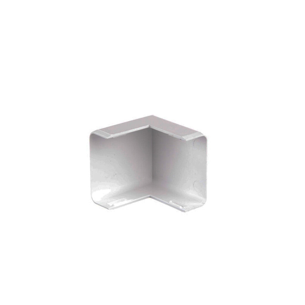 Codo externo blanco para ducto 30x12mm - ZO0513