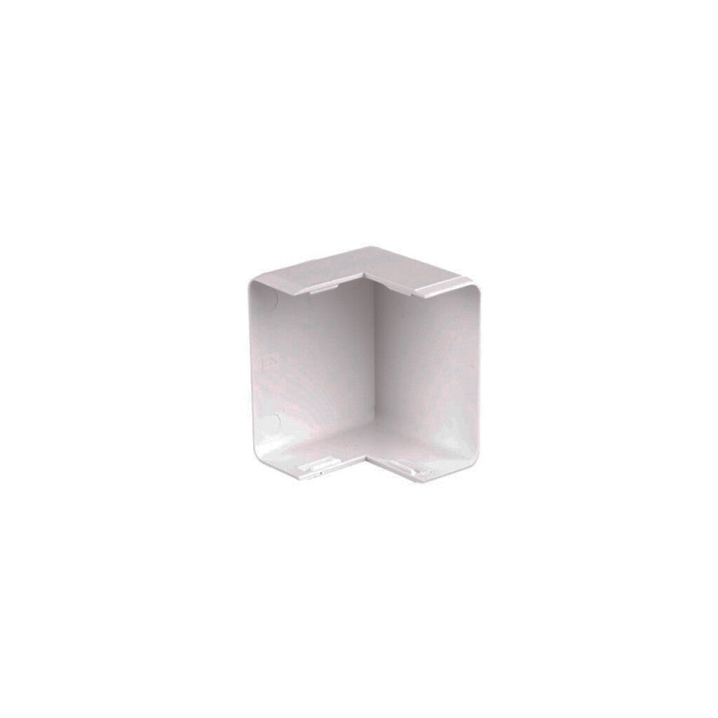 Codo externo blanco para ducto 40x16mm - ZO0730