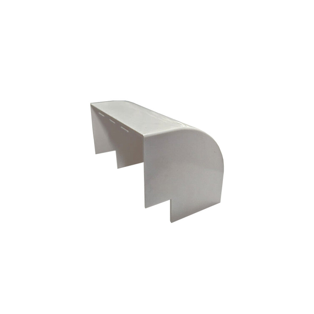 Codo interno blanco para ducto 100x50mm - TA5082