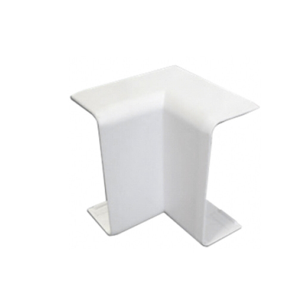 Codo interno blanco para ducto 100x50mm - ZO0760