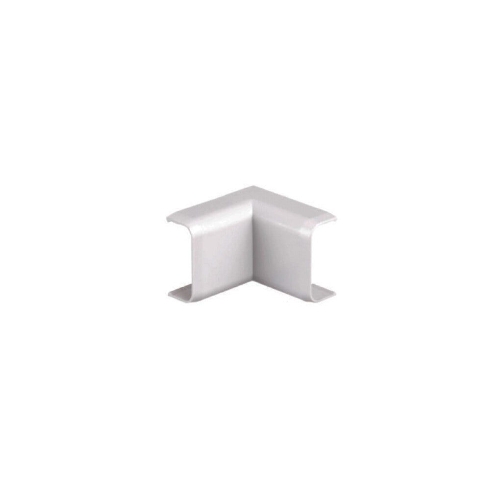 Codo interno blanco para ducto 20x10mm - TA5052