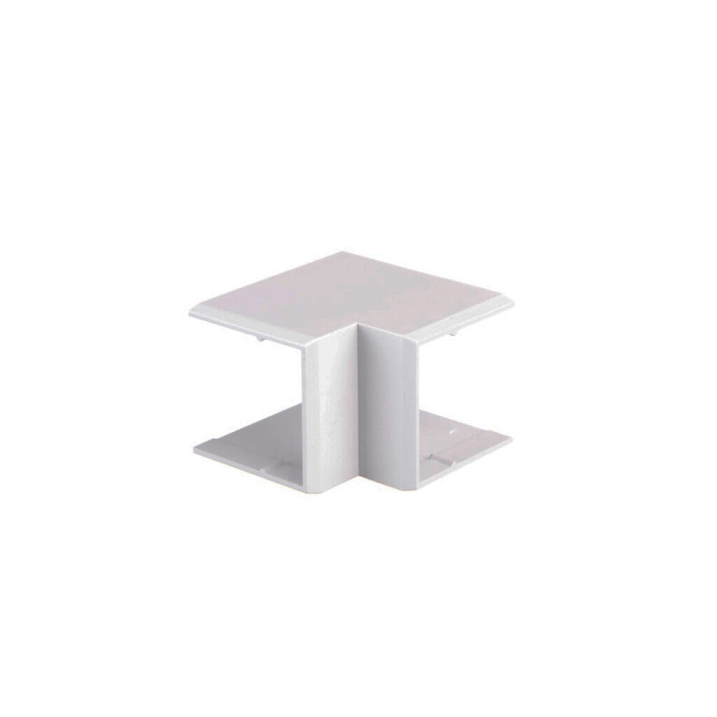Codo interno blanco para ducto 27x30mm - ZO0625