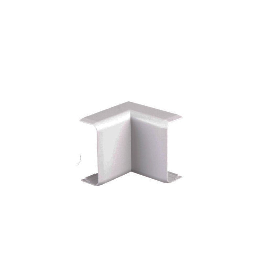 Codo interno blanco para ducto 30x12mm - ZO0514