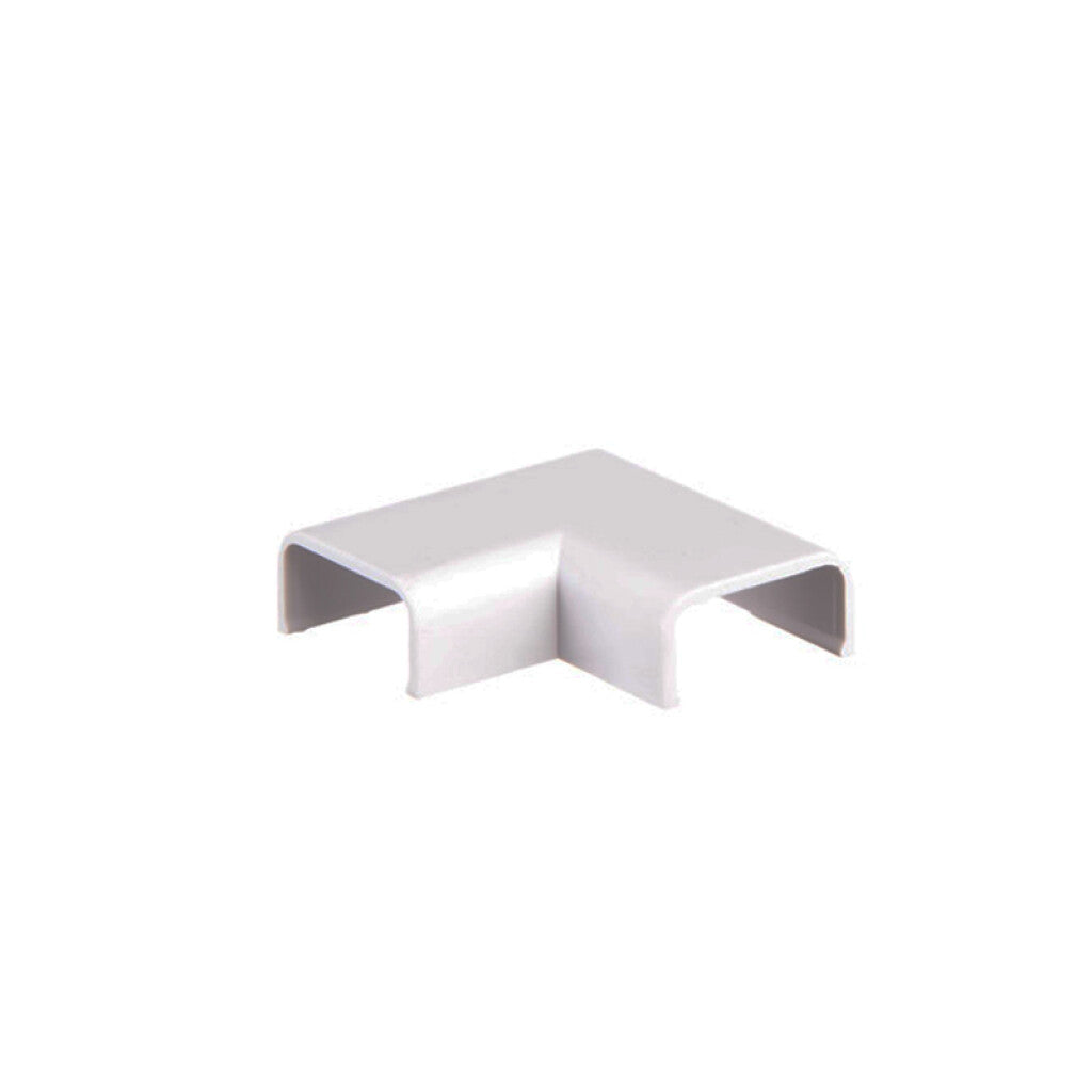 Codo plástico 90° blanco p/ducto 14x7mm - ZO0212