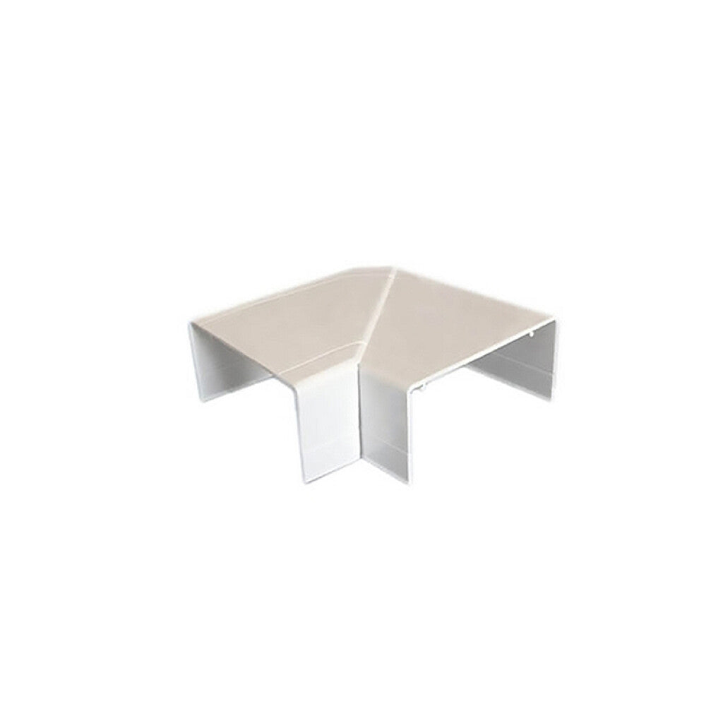 Codo plástico 90° blanco para ducto 100x50mm - TA5083