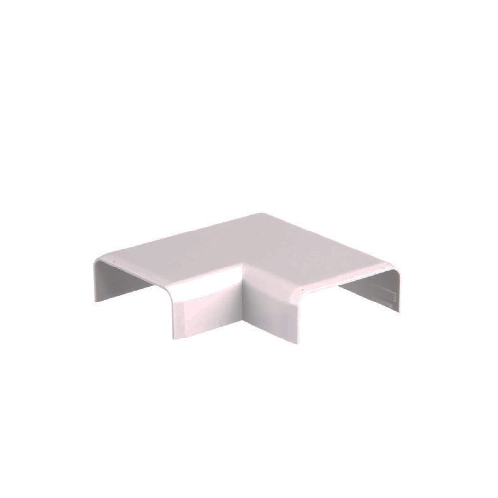 Codo plástico 90° blanco para ducto 30x12mm - ZO0512