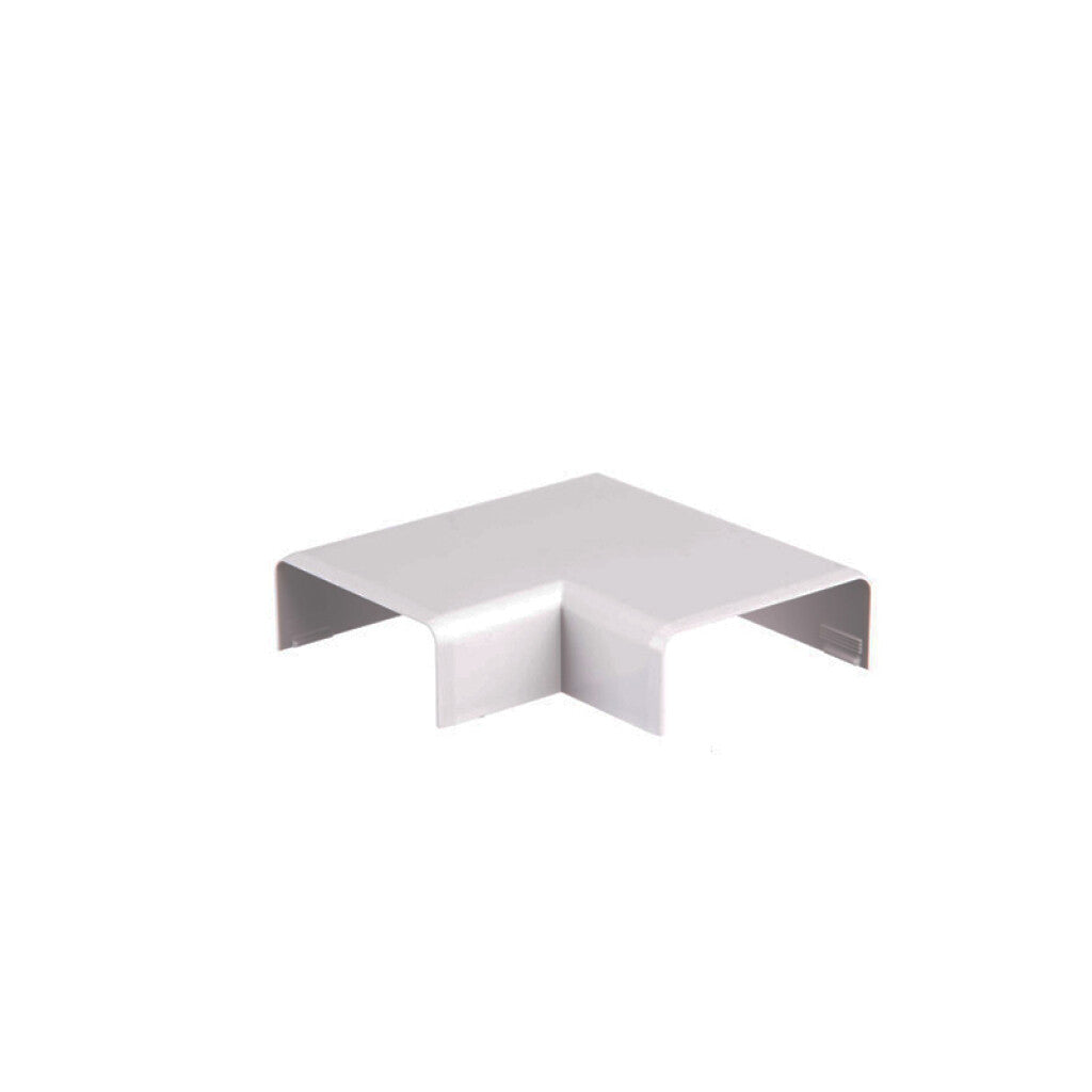 Codo plástico 90° blanco para ducto 40x16mm - ZO0715