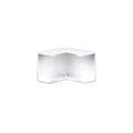 Codo plástico externo 13x7mm blanco - DX0213