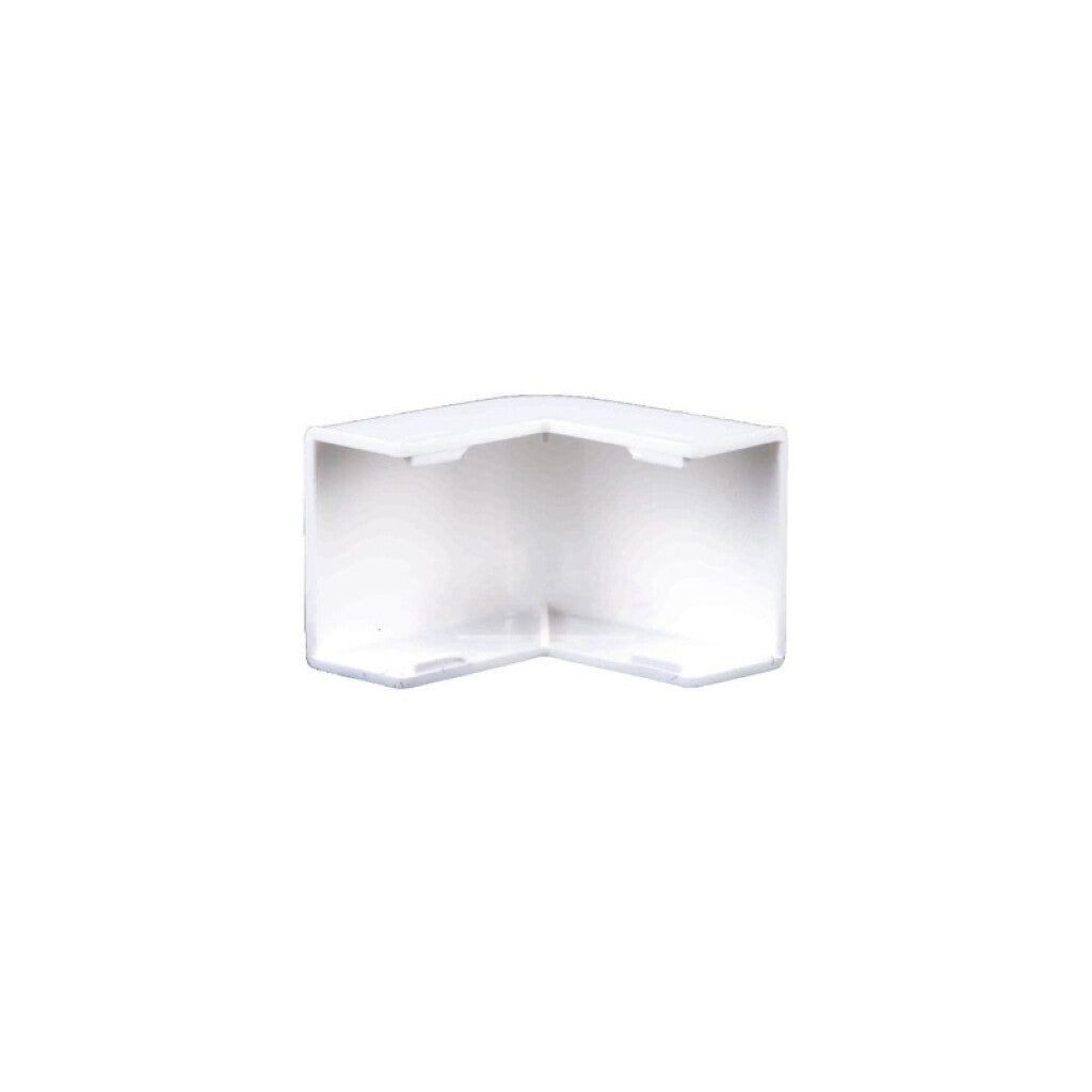Codo plástico externo 13x7mm blanco - DX0213