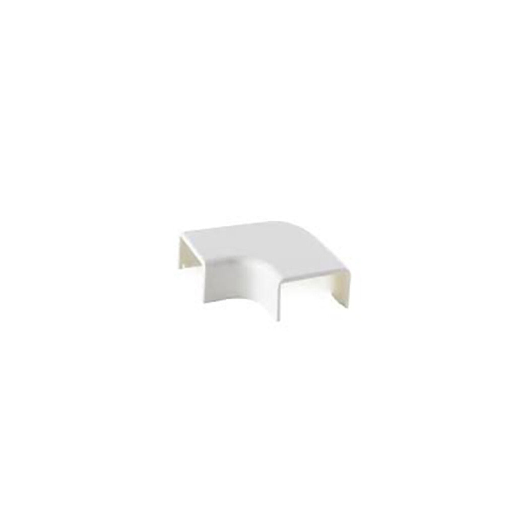 Codo plástico plano 90° 20x20mm blanco - DX0312