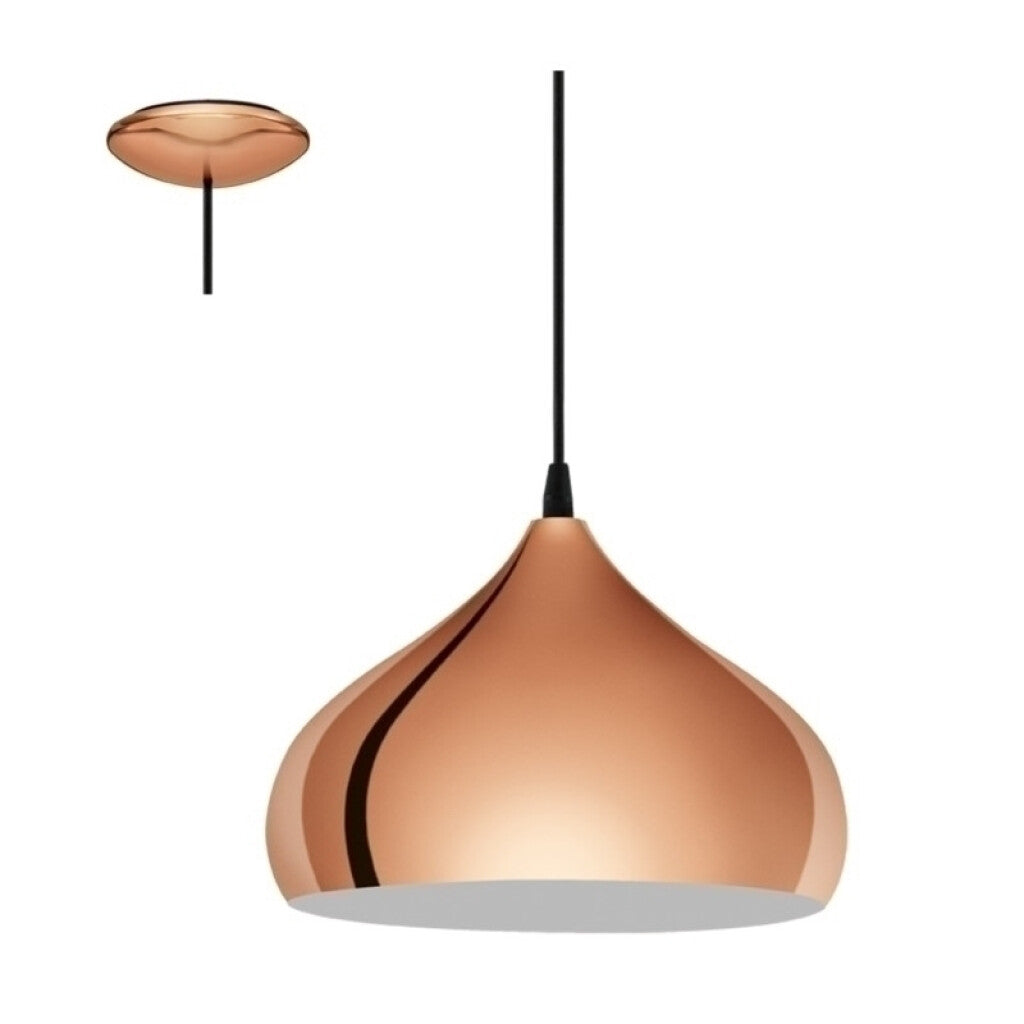 Colgante campana metal cobre 1XE27 Ø29 HAPTON - EG0234