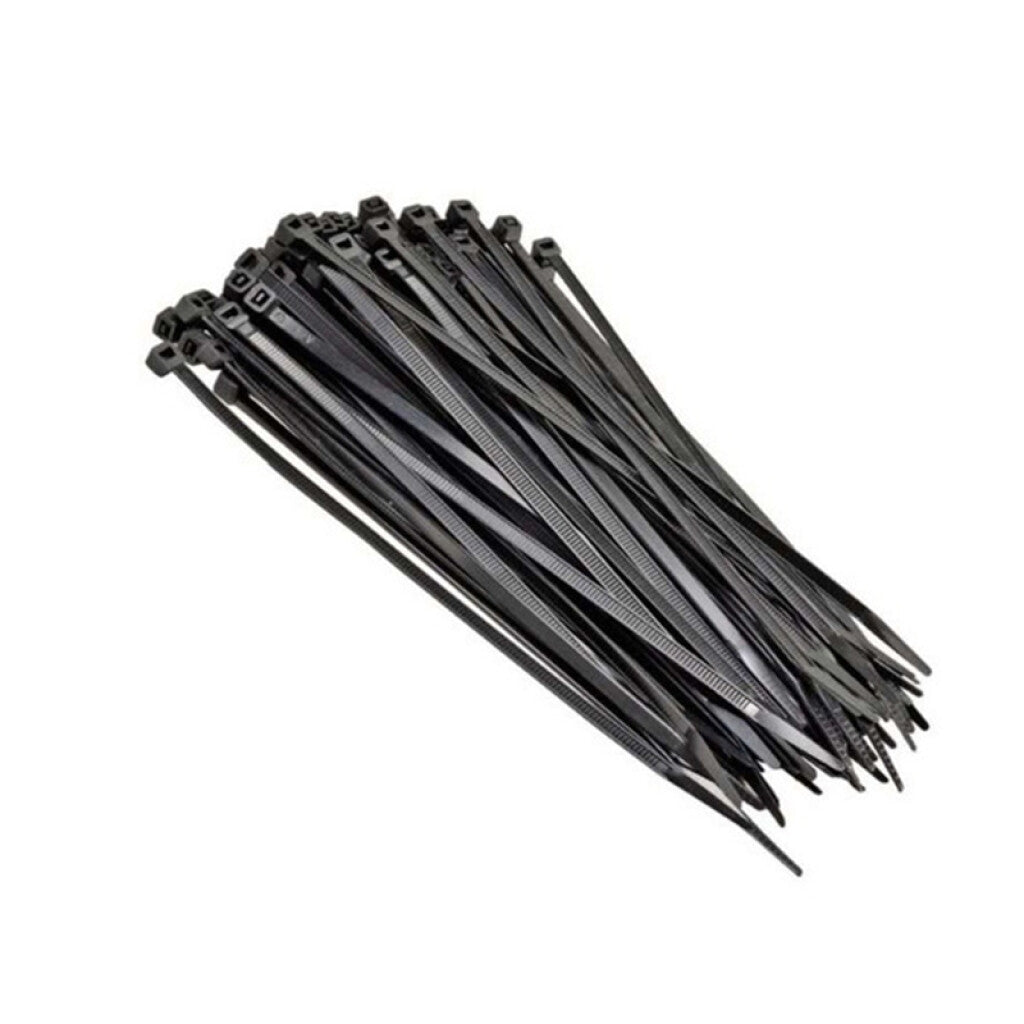Collarín negro 4,8x300mm 100 unidades - WI2540