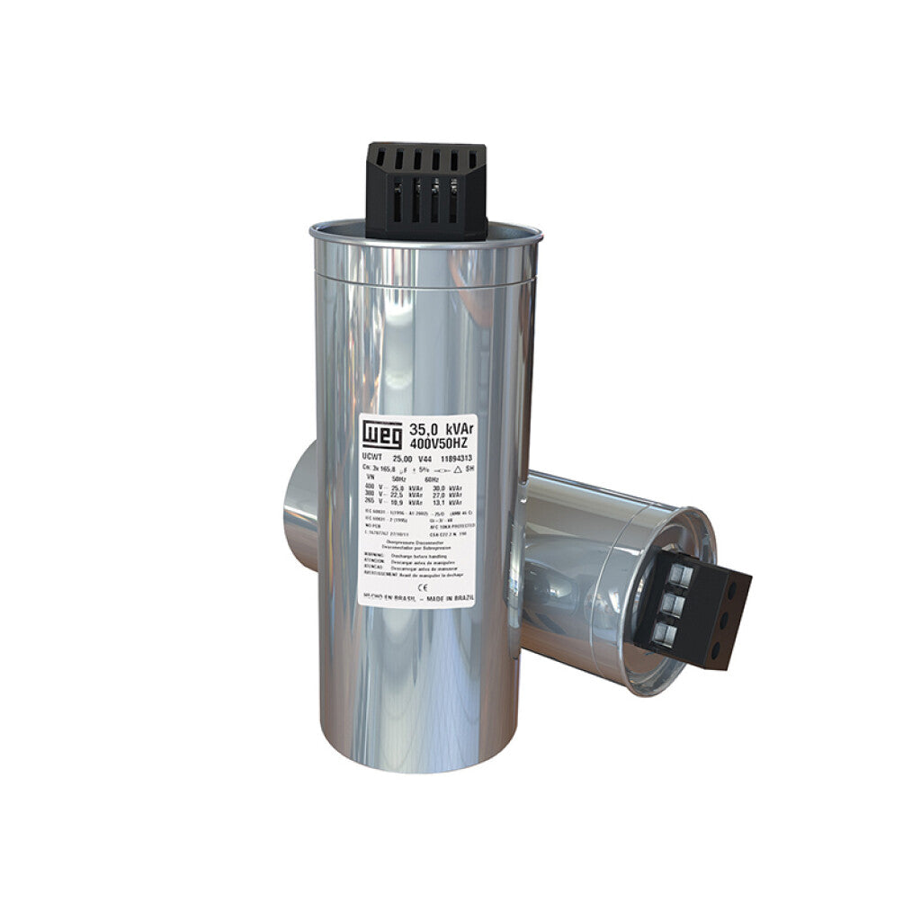 Condensador trifásico heavy duty 29,2 KVAR 440V - WE0485
