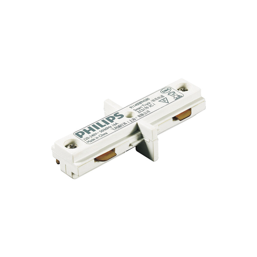 Conector blanco lineal para riel de 3 vías - PH9332