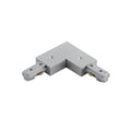 Conector eléctrico "L" para riel de 3 vías, blanco - NV1024