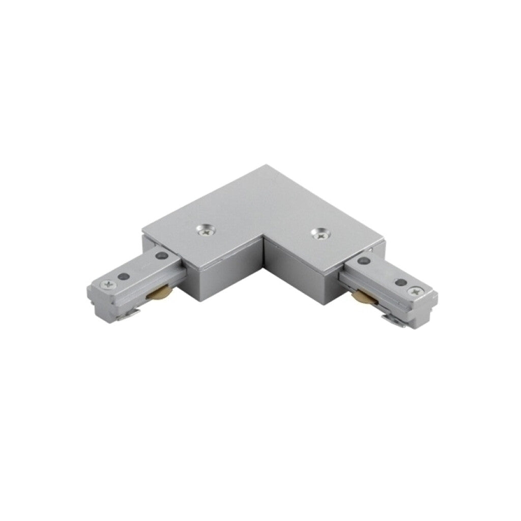Conector eléctrico "L" para riel de 3 vías, blanco - NV1024