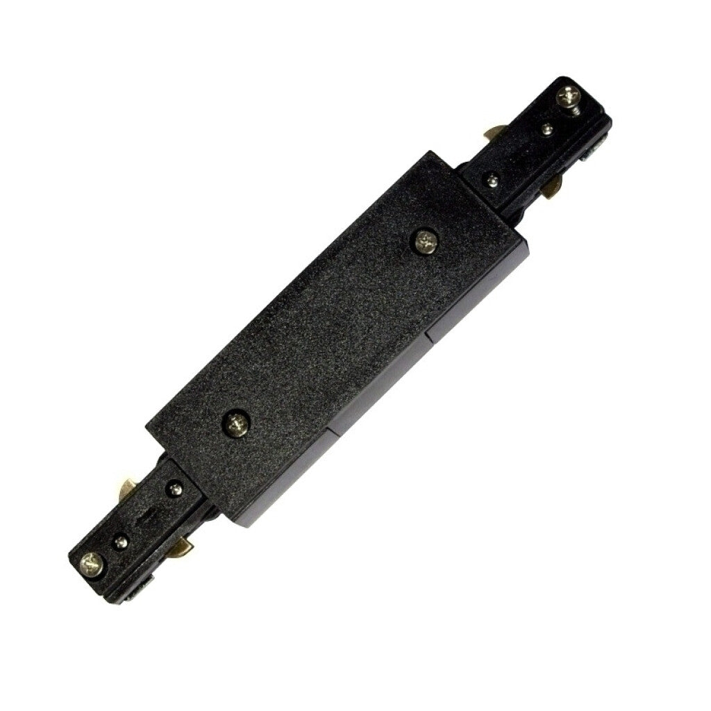 Conector eléctrico lineal p/riel de 3 vías, negro - NV1022