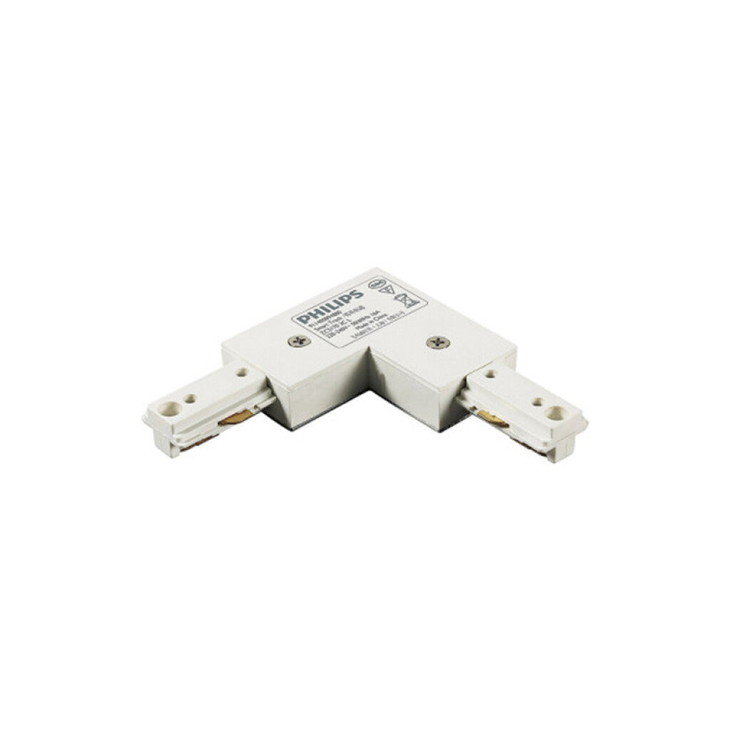 Conector en L blanco p/rieles monofásicos RCS033 - PH8333