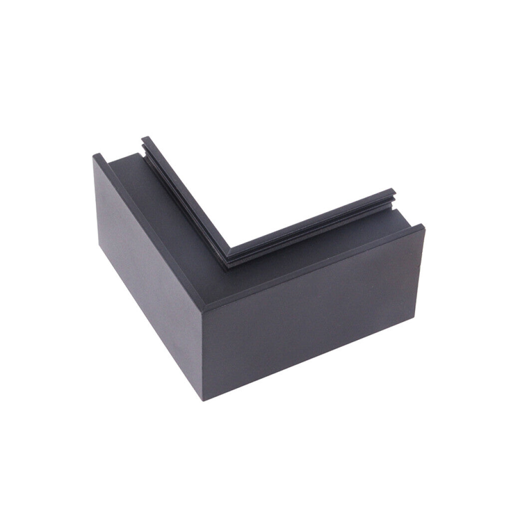 Conector en L horizontal p/riel negro 100x100mm - IX4312