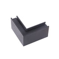 Conector L horizontal p/riel magnetico negro - ZU0513