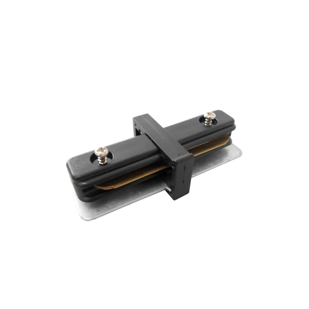 Conector lineal para riel de 2 vías color negro - ZU0489