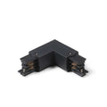 Conector negro en "L" para riel de 3 vías - PH9333X
