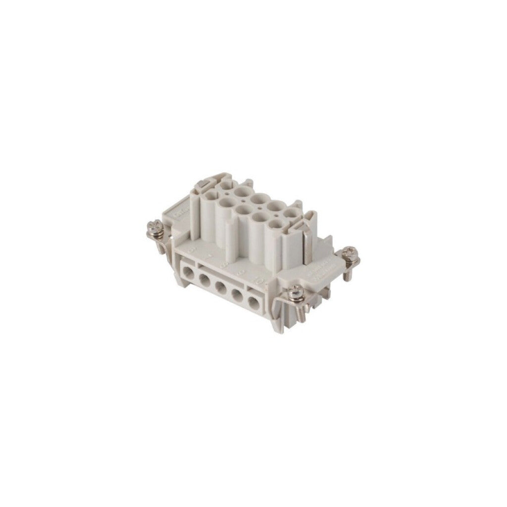 Conector núcleo hembra 10P+T 16A 500V/6kV/3 - GH6004
