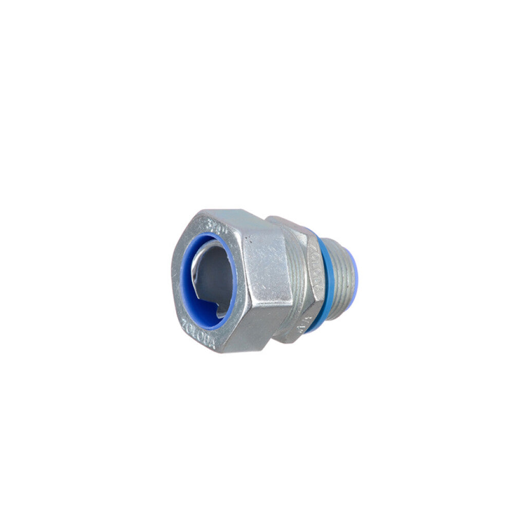 Conector recto Ø¾" BSP p/caño acero flex. IP65 - ZO1815