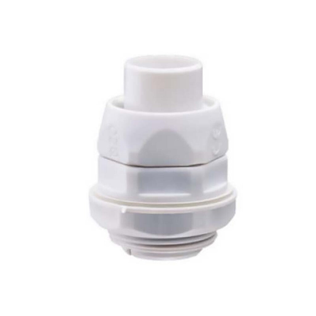 Conector recto IP54 para caño ø32mm gris RAL7035 - GD4032