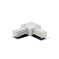 Conector tipo "L" para riel blanco - MN1004
