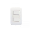 Conj. plaq. c/2 int. unipolares blanco AteneaPlus - M47106