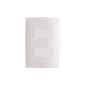 Conj. plaq. c/2 int. unipolares - Presta blanco - C51002