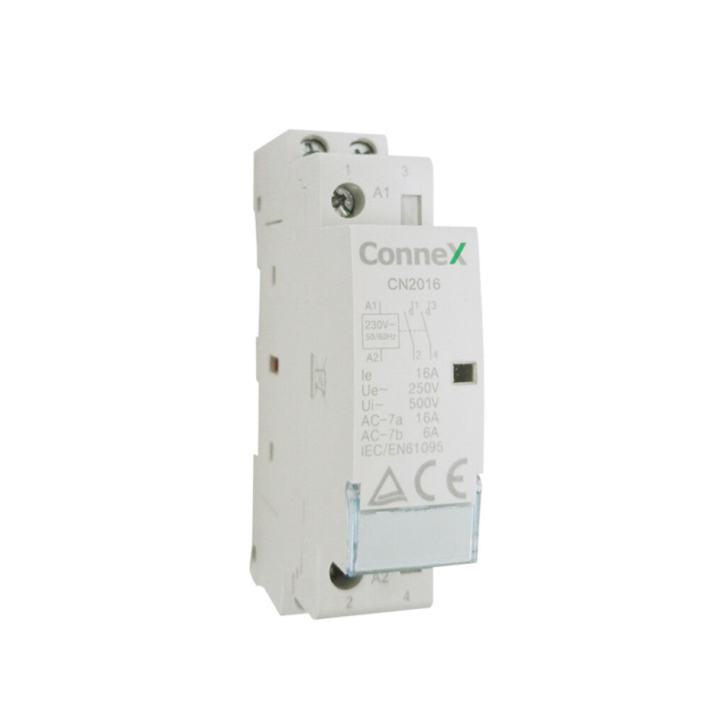 Contactor modular p/riel DIN 2P 2NA 16A 220Vac - CN2016